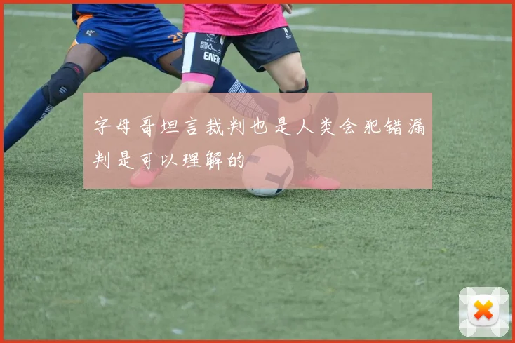 字母哥坦言裁判也是人类会犯错漏判是可以理解的